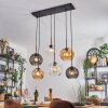 Koyoto hanging light, globe light, pendant light Amber, clear, Smoke-coloured, 6-light sources