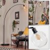 Ripoll globe light, floor lamp, Arch lamps black, 1-light source