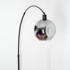 Ripoll globe light, floor lamp, Arch lamps black, 1-light source