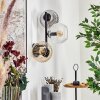 Koyoto globe light, wall light Amber, clear, Smoke-coloured, 3-light sources