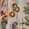 Koyoto globe light, wall light blue, gold, green, 3-light sources