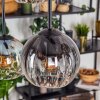 Koyoto hanging light, globe light, pendant light Amber, clear, Smoke-coloured, 6-light sources