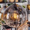 Koyoto hanging light, globe light, pendant light Amber, clear, Smoke-coloured, 6-light sources