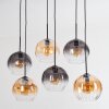 Koyoto hanging light, globe light, pendant light Amber, clear, Smoke-coloured, 6-light sources