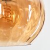 Koyoto hanging light, globe light, pendant light Amber, Smoke-coloured, 6-light sources