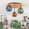 Ripoll ceiling light, globe light Ecru, black, 3-light sources