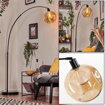 Ripoll globe light, floor lamp, Arch lamps black, 1-light source