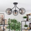 Koyoto ceiling light, globe light Smoke-coloured, 3-light sources