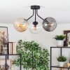 Koyoto ceiling light, globe light Amber, clear, Smoke-coloured, 3-light sources