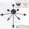 Koyoto ceiling light, globe light 85 cm Amber, clear, Smoke-coloured, 8-light sources