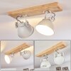 SVANFOLK Ceiling Light brown, white, 2-light sources