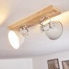 SVANFOLK Ceiling Light brown, white, 2-light sources