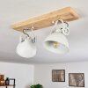 SVANFOLK Ceiling Light brown, white, 2-light sources