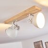 SVANFOLK Ceiling Light brown, white, 2-light sources