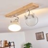 SVANFOLK Ceiling Light brown, white, 2-light sources