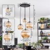 Koyoto hanging light, globe light, Cluster pendant lamp Amber, 4-light sources
