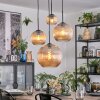 Koyoto hanging light, globe light, Cluster pendant lamp Amber, 4-light sources