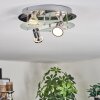 Mirando ceiling light, ceiling spotlight LED chrome, silver, transparent, clear, 4-light sources