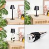 Salgadinho Outdoor table lamp, bathroom light, table lamp LED black, 1-light source
