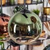 Koyoto hanging light, globe light, pendant light blue, green, clear, coppery, 6-light sources