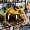 Koyoto hanging light, globe light, pendant light blue, gold, green, clear, coppery, 6-light sources