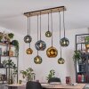 Ripoll hanging light, globe light, pendant light Ecru, black, 8-light sources