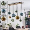 Ripoll hanging light, globe light, pendant light Ecru, black, 8-light sources