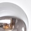 Gastor ceiling light, globe light Amber, clear, Smoke-coloured, 8-light sources