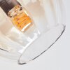 Koyoto ceiling light, globe light 78 cm Amber, clear, Smoke-coloured, 6-light sources