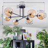 Koyoto ceiling light, globe light 78 cm Amber, 6-light sources