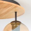 Koyoto ceiling light, globe light 40 cm Ecru, black, 3-light sources
