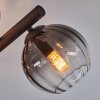 Koyoto ceiling light, globe light Amber, clear, Smoke-coloured, 10-light sources