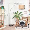 Cavaca floor lamp, Arch lamps chrome, black, 1-light source