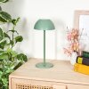 Laken Outdoor table lamp, bathroom light, table lamp LED green, 1-light source