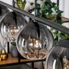 Koyoto hanging light, globe light, pendant light clear, Smoke-coloured, 4-light sources