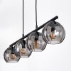 Koyoto hanging light, globe light, pendant light Smoke-coloured, 4-light sources