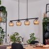 Koyoto hanging light, globe light, pendant light Amber, 4-light sources