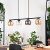 Koyoto hanging light, globe light, pendant light Amber, clear, Smoke-coloured, 4-light sources