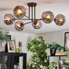 Ripoll ceiling light, globe light Smoke-coloured, 6-light sources