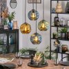 Ripoll hanging light, globe light, Cluster pendant lamp blue, gold, green, 4-light sources