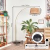 Granja floor lamp, Arch lamps brass, black, 1-light source