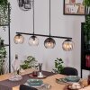 Koyoto hanging light, globe light, pendant light Amber, clear, Smoke-coloured, 4-light sources