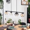 Koyoto hanging light, globe light, pendant light Amber, clear, Smoke-coloured, 4-light sources