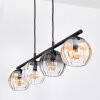 Koyoto hanging light, globe light, pendant light Amber, clear, Smoke-coloured, 4-light sources