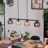Koyoto hanging light, globe light, pendant light Amber, clear, Smoke-coloured, 4-light sources