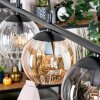 Koyoto hanging light, globe light, pendant light Amber, clear, Smoke-coloured, 4-light sources