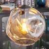 Ripoll hanging light, globe light, Cluster pendant lamp Amber, clear, Smoke-coloured, 4-light sources