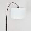 Soungou floor lamp, Arch lamps black, 1-light source, Fabric shade