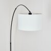Bassagoda floor lamp, Arch lamps black, 1-light source, Fabric lampshade