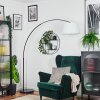 Bassagoda floor lamp, Arch lamps black, 1-light source, Fabric shade